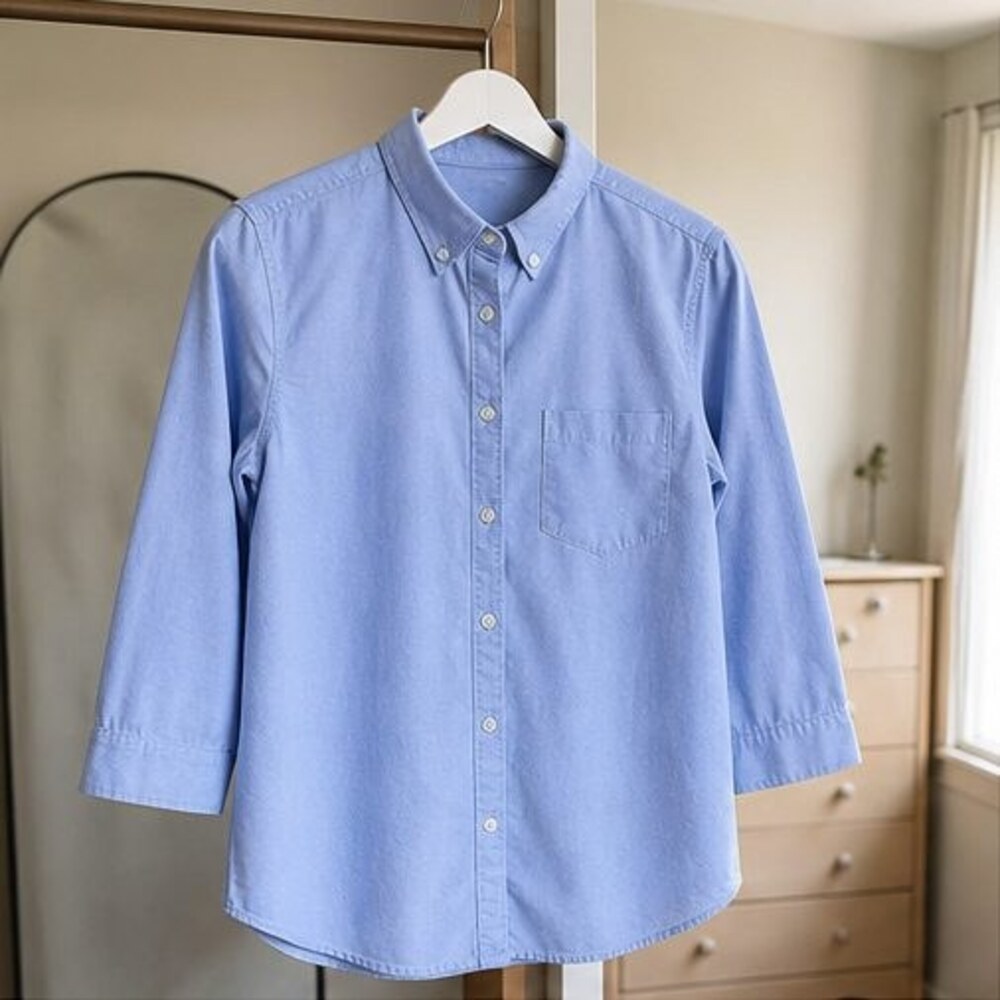 Blush Button Blouse